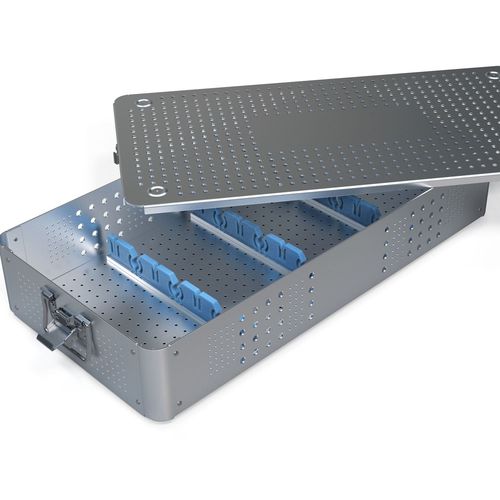 Контейнер для стерилизации для инструментов - HX-LSC - Jiangsu Huaxi Medical Equipment - для эндоскопов / для расходных материалов / из нержавеющей стали