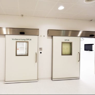 Дверь для чистых помещений - CLEAN K1-A -dB - KOS Spezialtüren GmbH - раздвижная / герметичная