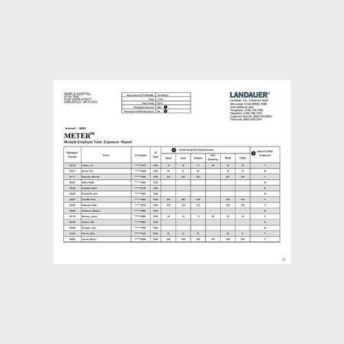 Программное обеспечение для больниц - METER™ - LANDAUER - для стоматологии / ветеринарное / для ведения отчетности по пациентам