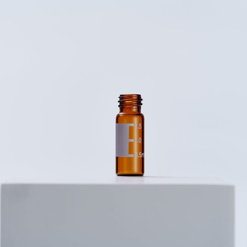 Колба для ВЭЖХ - Amber Screw Vial w/Write-on Spot 10-425 Thread - ZHEJIANG AIJIREN TECHNOLOGY INC. - для газохроматографии / из боросиликатного стекла / градуированная