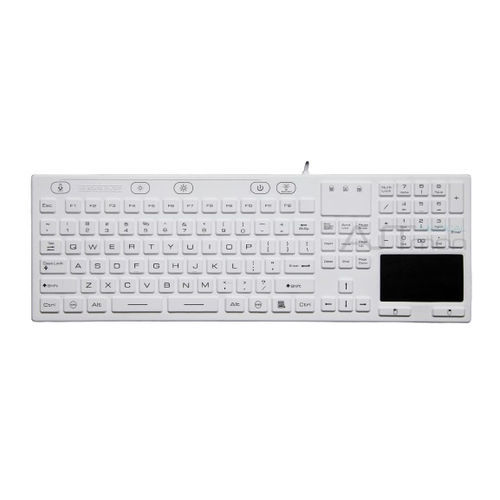Медицинская клавиатура с сенсорной панелью - ATM-SK404TMC - Shezhen AITmon Technology Co,.Ltd - с цифровым блоком клавиатуры / из силикона / моющаяся