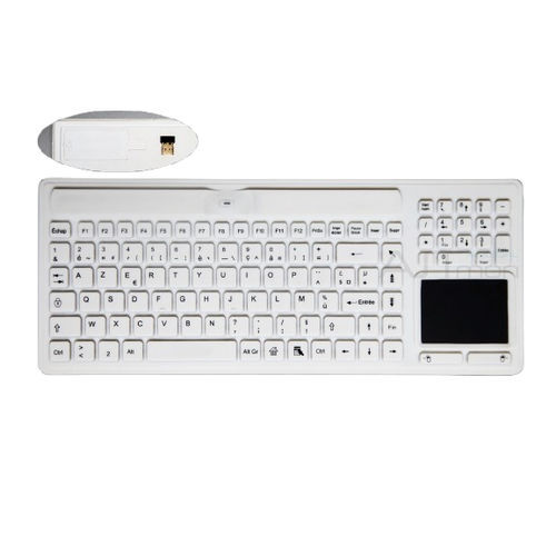 Медицинская клавиатура с сенсорной панелью - ATM-SK418WT - Shezhen AITmon Technology Co,.Ltd - с цифровым блоком клавиатуры / из силикона / моющаяся