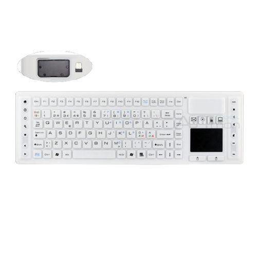 Медицинская клавиатура с сенсорной панелью - ATM-SK419BT - Shezhen AITmon Technology Co,.Ltd - из силикона / моющаяся / водостойкая