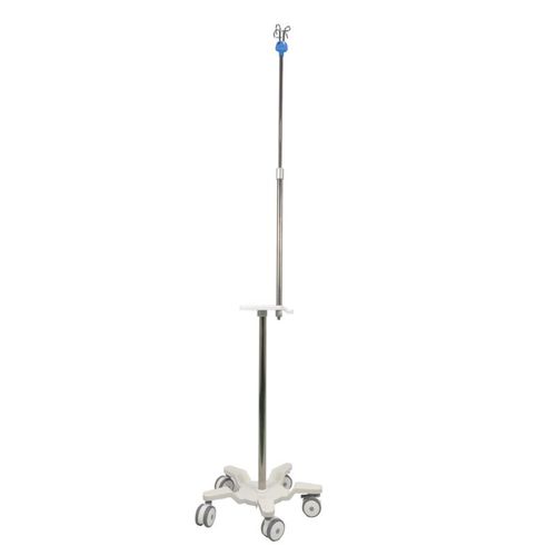 Стойка для сыворотки на роликах - OR9008A - Bellamoon Medical - 4 крюка / из нержавеющей стали