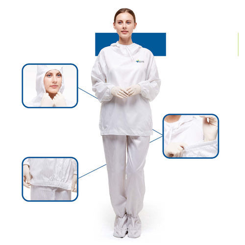 Медицинская блуза унисекс - Nanning Tecbod Biological Technology - антистатическая / противомикробная / белая