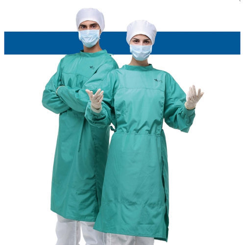 Хирургический халат унисекс - Nanning Tecbod Biological Technology - из полиэстера / зеленый