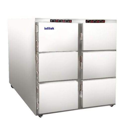 Ячейка для трупа для носилок для трупов - MCFR-6000 - Infitek - 6 тел / с фронтальной загрузкой / 6 дверец