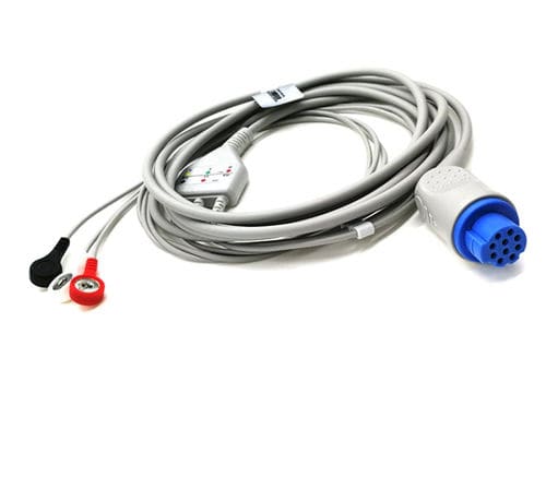 Кабель ЭКГ 3 провода - EC203SI-092 - Shenzhen Redy-Med Technology Co.,Ltd - 5 проводов