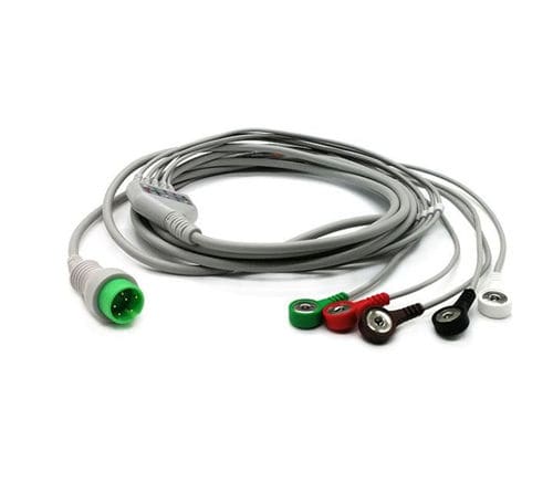 Кабель ЭКГ 3 провода - EC203SA-229 - Shenzhen Redy-Med Technology Co.,Ltd - 5 проводов