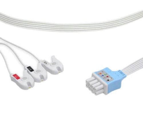 Кабель ЭКГ 3 провода - EL103SA-NK1 - Shenzhen Redy-Med Technology Co.,Ltd - 6 проводов