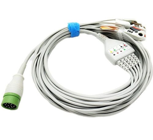 Кабель ЭКГ 3 провода - Shenzhen Redy-Med Technology Co.,Ltd - 5 проводов