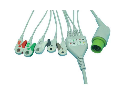 Кабель ЭКГ 3 провода - EC203SA-096 - Shenzhen Redy-Med Technology Co.,Ltd - 5 проводов