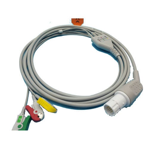 Кабель ЭКГ 3 провода - EC203SA-077 - Shenzhen Redy-Med Technology Co.,Ltd - 5 проводов