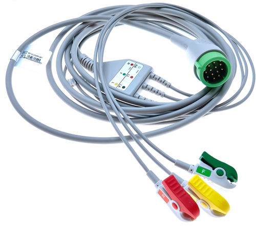 Кабель ЭКГ 3 провода - EC203SA-027 - Shenzhen Redy-Med Technology Co.,Ltd - 5 проводов
