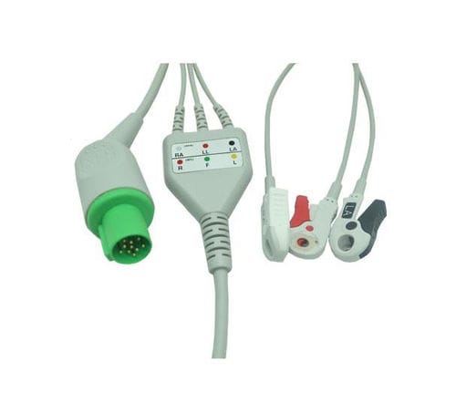 Кабель ЭКГ 3 провода - EC203SA-055 - Shenzhen Redy-Med Technology Co.,Ltd - 5 проводов