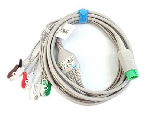 Кабель ЭКГ 3 провода - EC203SA-316R - Shenzhen Redy-Med Technology Co.,Ltd - 5 проводов