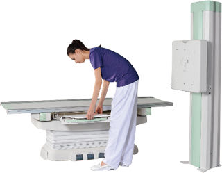 Аналоговый рентгенографическая система - KD-1000C - Kangda Intercontinental Medical Equipment - для многофункциональной радиографии / с напольной системой Букки