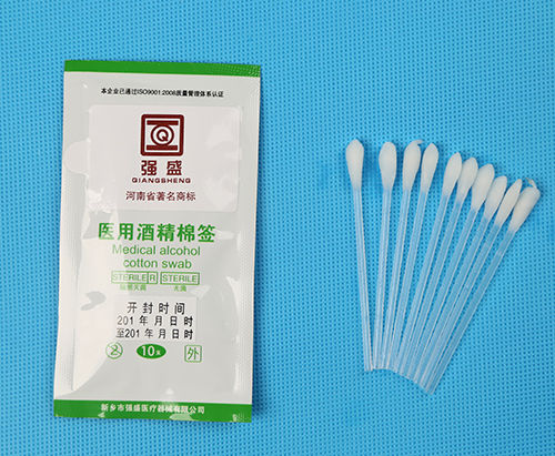 Стандартный зонд-тампон - 604 - Xinxiang Qiangsheng Medical Equipment - из хлопка / из пластика