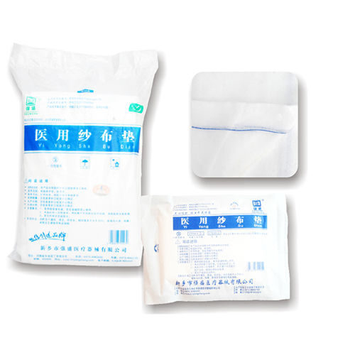 Марлевый компресс из хлопка - 581 - Xinxiang Qiangsheng Medical Equipment - стерильный