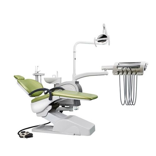 Стоматологическая установка с гибким подголовником - CQ - 217 - Guangzhou Chuang Qi Medical Equipment - с аппаратом для гигиены / с держателем инструментов / со светодиодной подсветкой