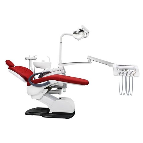 Стоматологическая установка с гибким подголовником - CQ - 218 - Guangzhou Chuang Qi Medical Equipment - с аппаратом для гигиены / с держателем инструментов / со светодиодной подсветкой