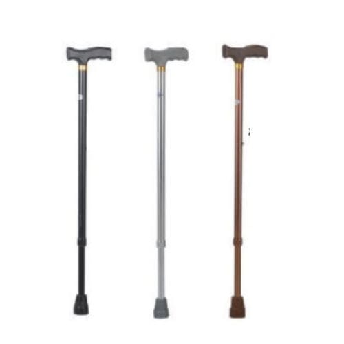 Трость с Т-образной рукояткой - KR9206L - Zhenjiang Kangrui Rehabilitation Equipment Co., Ltd. - с регулируемой высотой