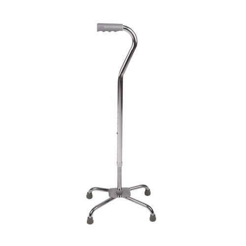Трость с изогнутой рукояткой - KR921 - Zhenjiang Kangrui Rehabilitation Equipment Co., Ltd. - на четырех опорах / с регулируемой высотой / противоскользящая