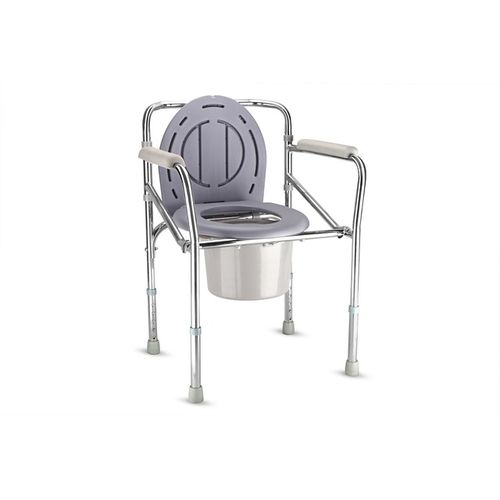 Сиденье для душа с подлокотниками - KR894 - Zhenjiang Kangrui Rehabilitation Equipment Co., Ltd. - с отверстием для туалета / с ведром / со спинкой