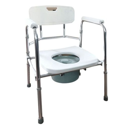 Стул для душа с подлокотниками - KRTU-5 - Zhenjiang Kangrui Rehabilitation Equipment Co., Ltd. - с отверстием для туалета / с ведром / со спинкой