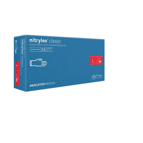 Нитриловая перчатка - NITRYLEX-L - Bull Products - медицинская / L / упаковка 100 штук