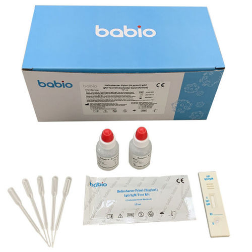 Набор для теста на желудочно-кишечные заболевания - Jinan Babio Biotech - иммуноглобулин M / бактерия Helicobacter pylori / сыворотки