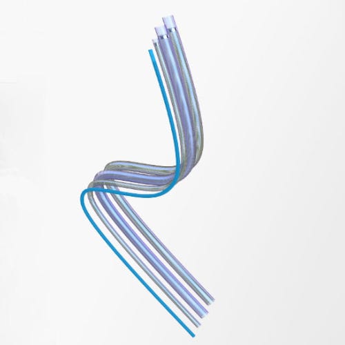Тубус для ангиографии - Princeton Medical Scientific - из ПТФЭ / из нержавеющей стали / прямой