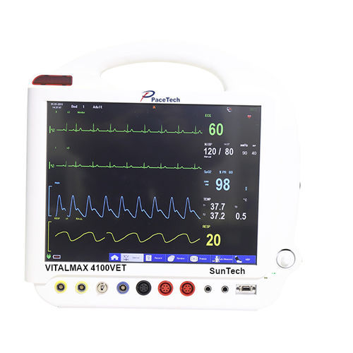 Переносной монитор пациента - VITALMAX 4100VET - Pace tech Medical - для ЭКГ / RESP / TEMP