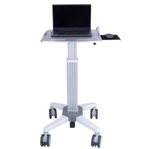 Медицинская компьютерная тумба - QingDao Wealthy automation equipment co., Ltd - для ноутбука / с регулируемой высотой / защищенная