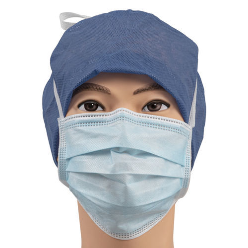 Xирургическая маска EN14683 - 15701F - Zhejiang Lanhine Medical Products - для взрослых / упаковка 50 штук / синяя