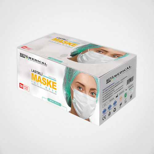 Xирургическая маска из полипропилена - BEYA Medical - без стекловолокна / для взрослых / упаковка 50 штук