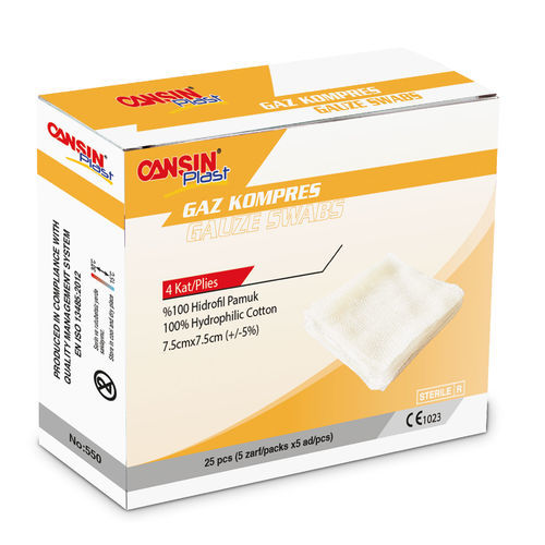 Марлевый компресс из хлопка - 550 - Cansin Healthcare Industrial ...