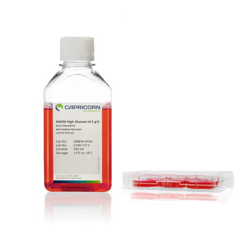 Реактив питательная среда - DMEM-HPXA - Capricorn Scientific GmbH - модифицированная по способу Дульбекко среда Игла / для клеточной культуры / жидкость