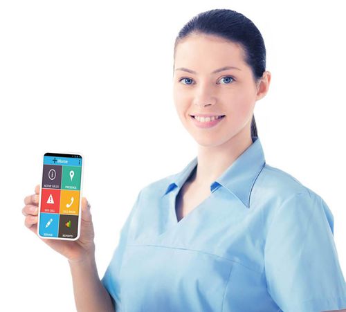Приложение android для связи - iNurse - Caretronic Ltd - для учреждений здравоохранения / для неотложной помощи / для смартфона