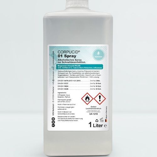 Дезинфицирующее средство для медицинской мебели - CORPUCID® 01 - IVN Nettetal & Unigema - для полов и поверхностей / жидкость / 1000 мл