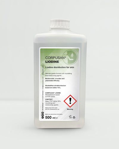 Дезинфицирующее средство для гигиены тела - CORPUSAN®  - IVN Nettetal & Unigema - жидкость / 500 мл / на основе йода