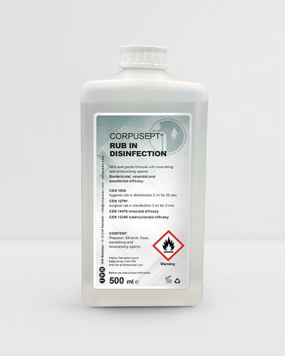 Дезинфицирующее средство для гигиены тела - CORPUSEPT® - IVN Nettetal & Unigema - жидкость / 500 мл / на спиртовой основе