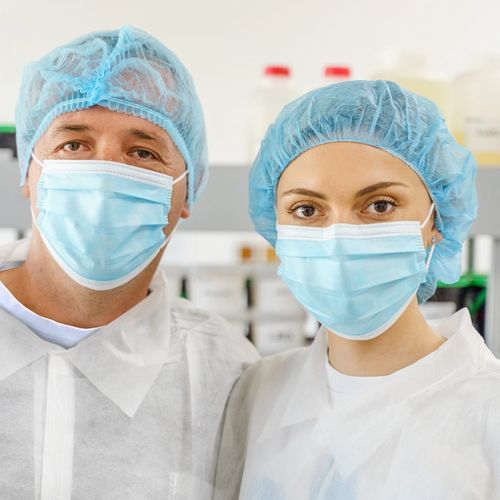 Пышная медицинская шапочка - MOBCAP14B - Medegen Medical Products - из полипропилена / для одноразового применения