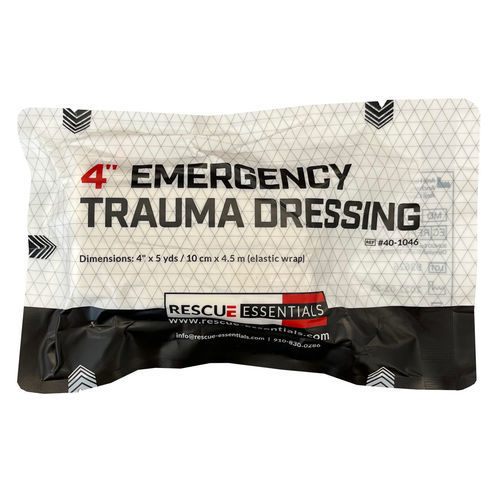 Стерильный бинт - 4" Emergency Trauma - Rescue Essentials - эластичный / неклейкий