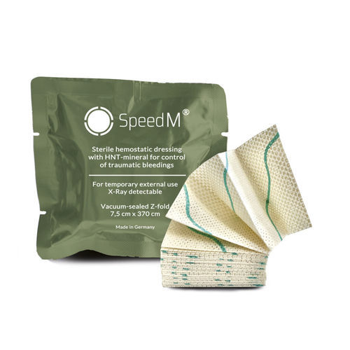 Стерильная повязка для защиты кожи - SpeedM® - Speed Care Mineral GmbH - нетканая / гипоаллергенная / гемостатическая