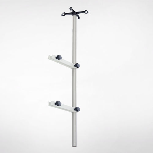 Напольная стойка для сыворотки - 3030.AK - Üzümcü Hospital Equipment - 4 крюка / из нержавеющей стали / из алюминия