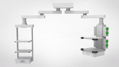 Потолочный двойные медицинские консоли - 6040.35 - Üzümcü Hospital Equipment - для интенсивной терапии / подвесного типа