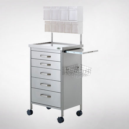 Тележка для анестезии - 24140  - Üzümcü Hospital Equipment - для стерилизации / для операционного зала / для аппарата