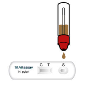 Экспресс-тест на инфекционные заболевания - VITASSAY HEALTHCARE S.L. - на антигены / бактерия Helicobacter pylori / для кала