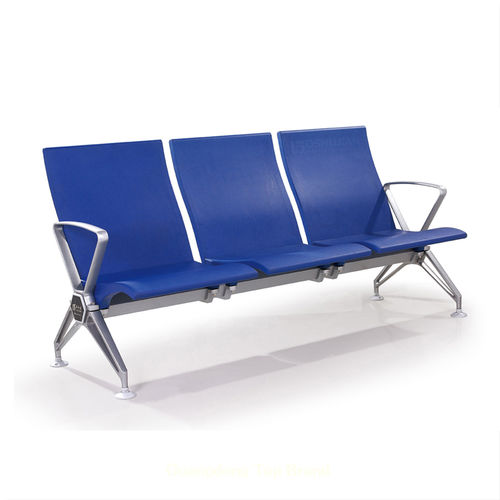 Диванчик для залов ожидания - SJ9063 - Foshan Oshujian Furniture Manufacturing Co., Ltd - с подлокотниками / с высокой спинкой / 3 места